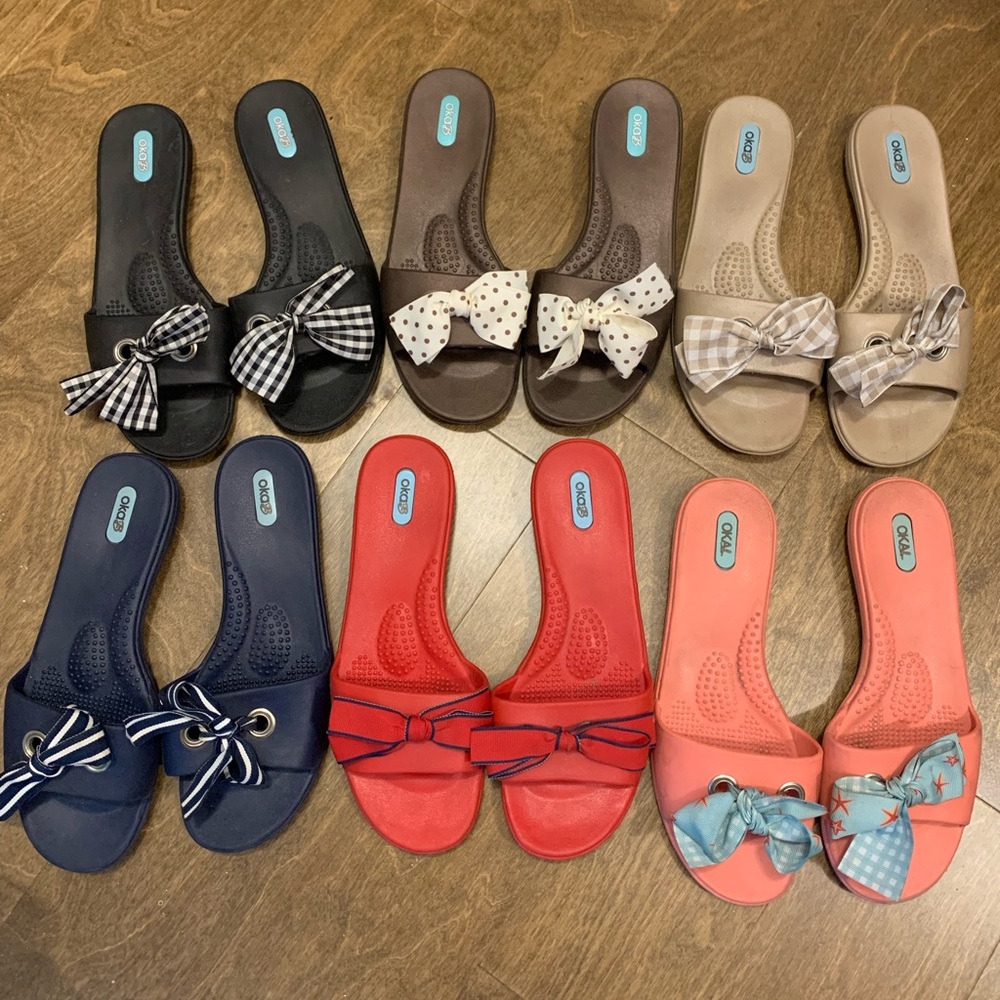 OKA B Madison Slides - Size ML 8/9 Most comfortable slides ever!!! All inVGUC